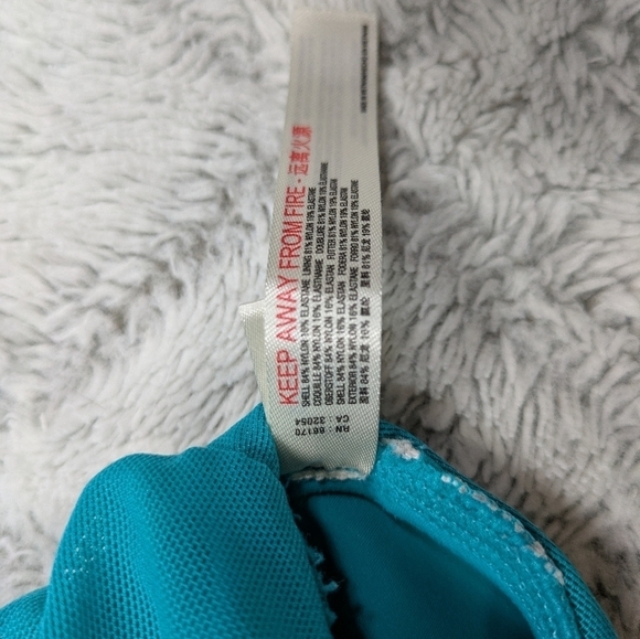 Free People Sports Bra Women's S Blue Wavy Waters Hearts Aflutter Brami Yoga - Picture 6 of 8